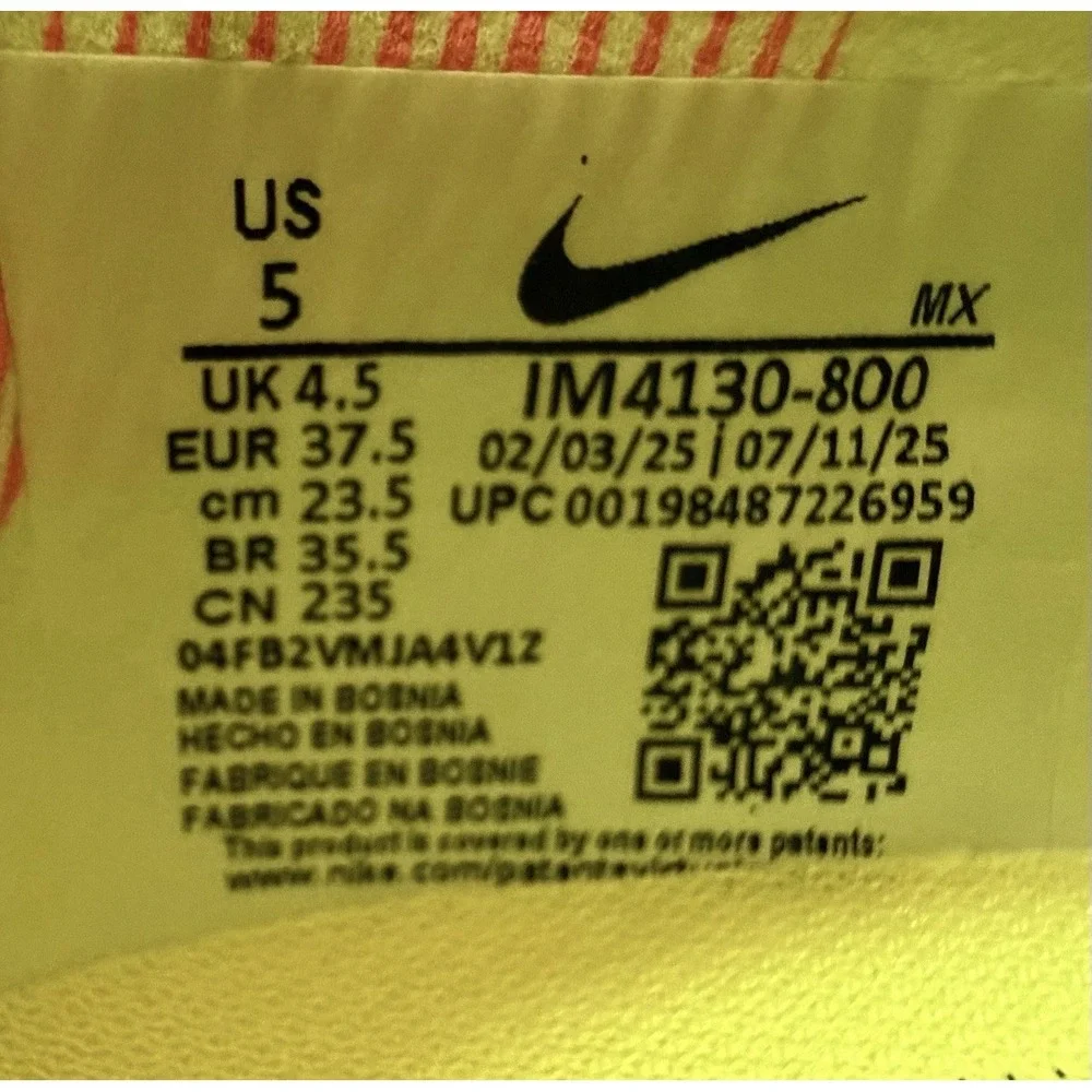 Nike Phantom 6 High Elite AG Soccer Cleats Yellow IM4130-800 Men Sz 5 / Wmns 6.5